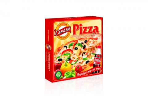 Коробка для пиццы с печатью